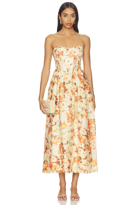 view 1 of 3 ROBE LOLA in Orange Floral