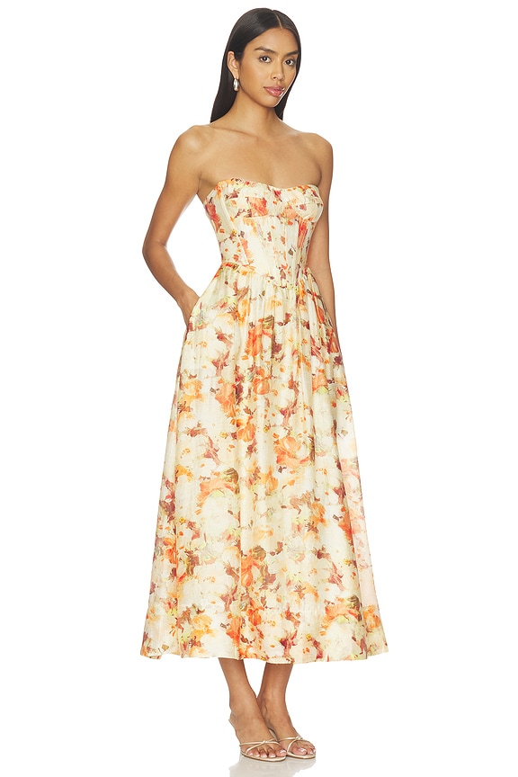 view 2 of 3 ROBE LOLA in Orange Floral