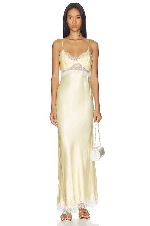 view 1 of 3 ROBE TARYN in Canary Yellow