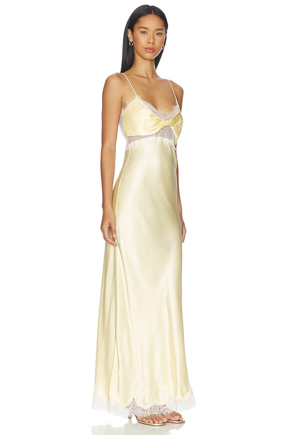 view 2 of 3 ROBE TARYN in Canary Yellow