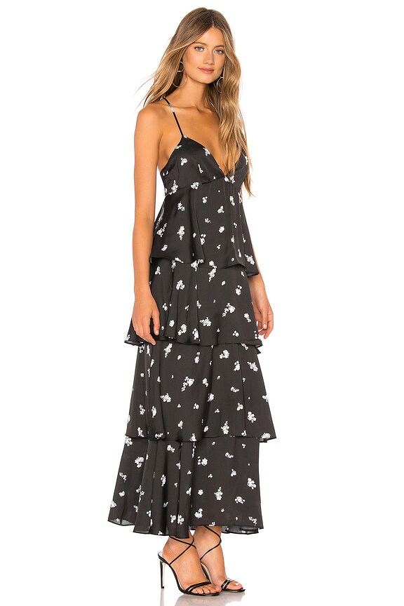 view 2 of 3 Dalia Tiered Dress in Midnight