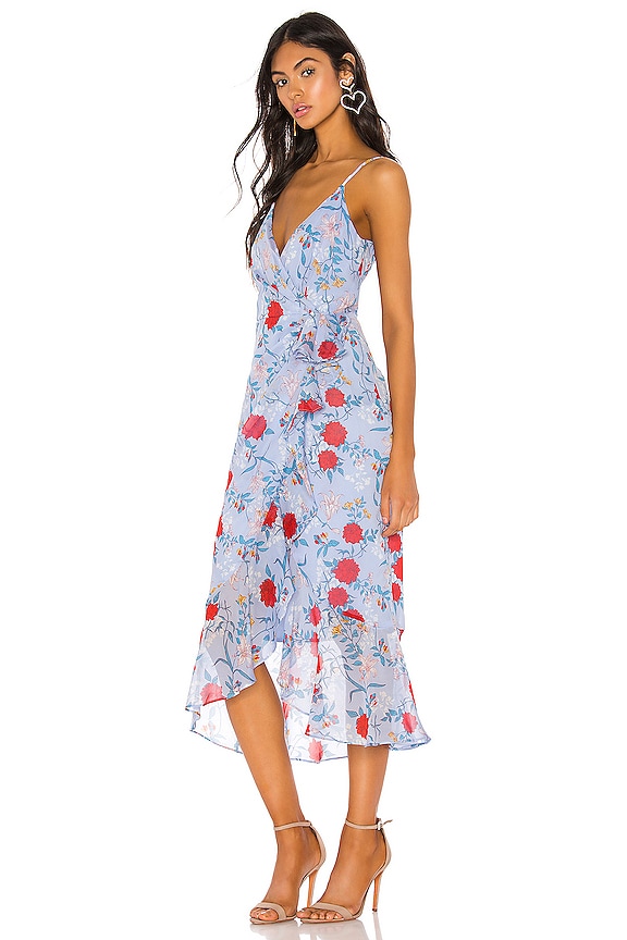 view 2 of 3 Dress in Blue & Red Floral