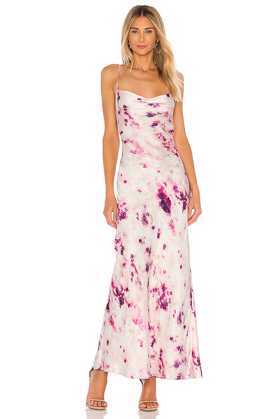 view 2 of 3 TIE DYE 슬립 원피스 in Purple Tie Dye