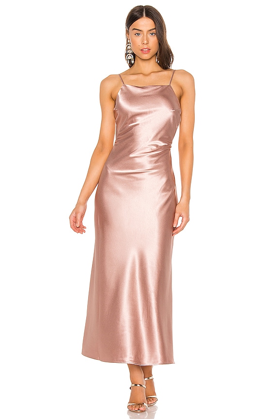view 2 of 3 Estelle Drape Dress in Pink Rose