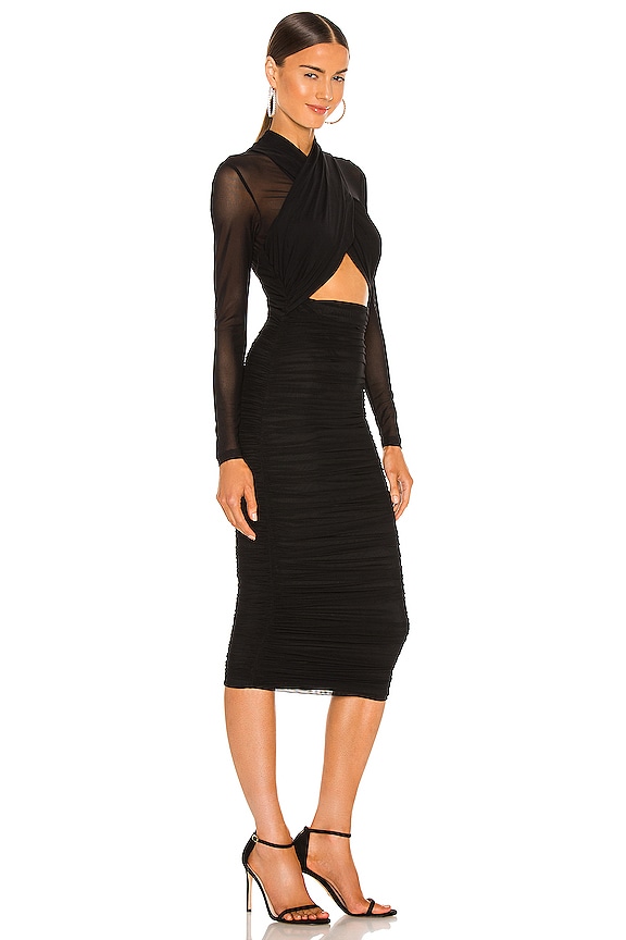 view 2 of 3 VESTIDO MIDI ALIYAH in Black