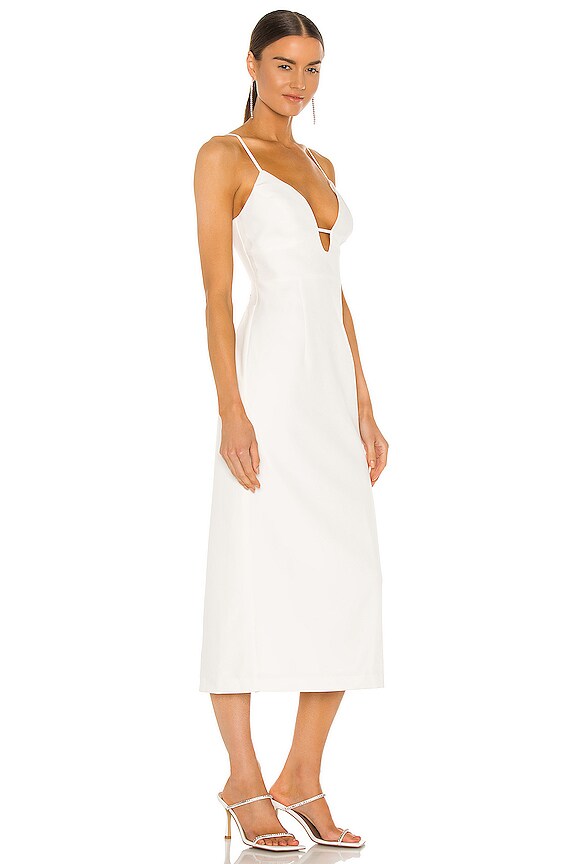 view 2 of 3 Structured Midi Dress in Ivory