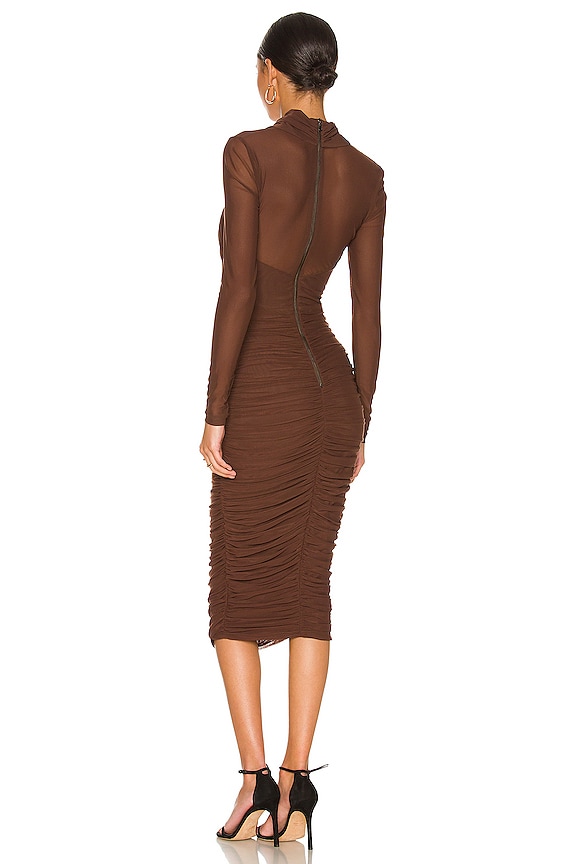 bardot aliyah ruched bodycon dress Color:GINGHAM