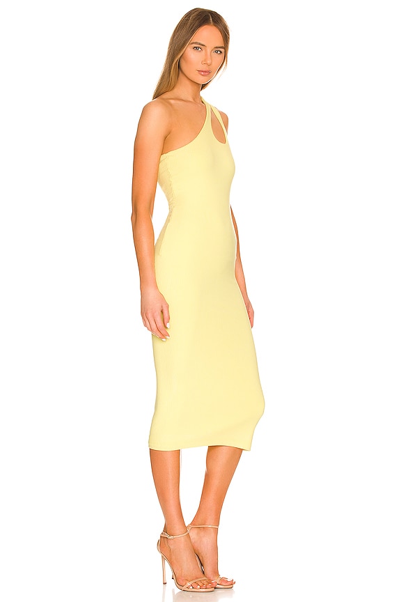 view 2 of 3 Pia Midi Rib Dress in Lemon