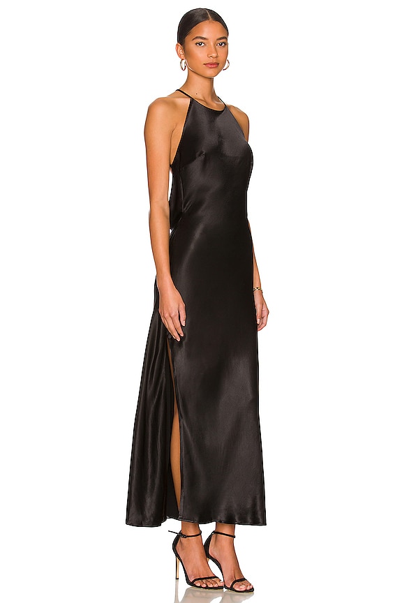 view 2 of 3 Mila Cowl Back Slip Dress in Black