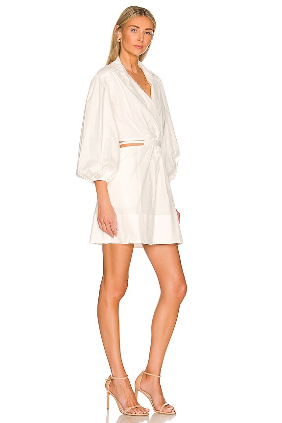 view 2 of 3 Arden Mini Poplin Dress in Orchid White