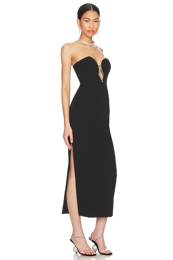 view 2 of 5 ROBE MI-LONGUE LILAH in Black