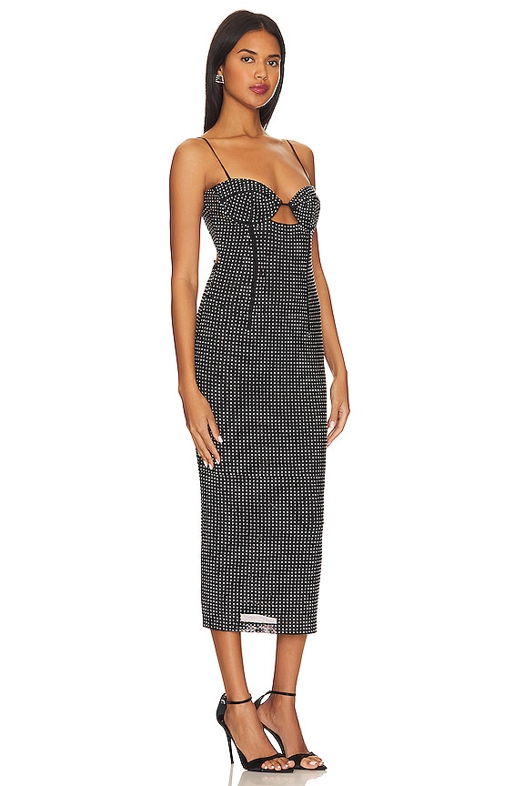 view 2 of 4 Aisha Diamonte Midi Dress in Black