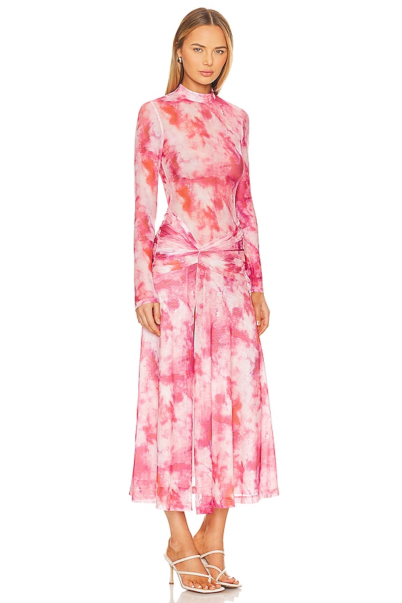 view 2 of 3 ПЛАТЬЕ МИДИ LEA in Pink Tie Dye