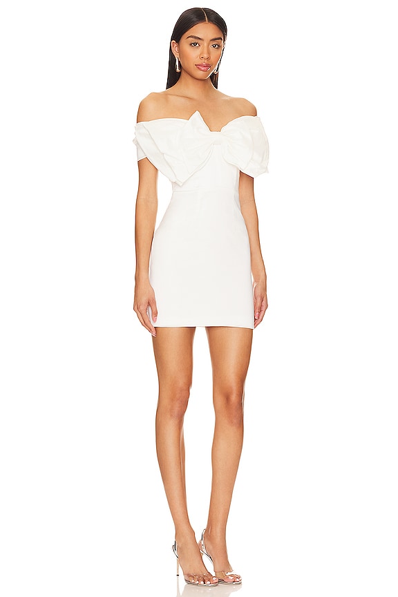 view 2 of 3 Mini Bow Dress in White