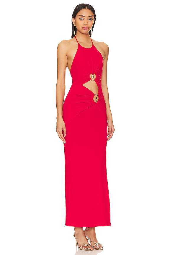 view 2 of 4 Neve Maxi Dress in Deep Red