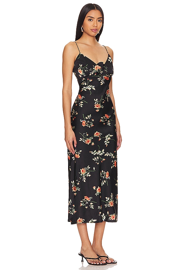 view 2 of 3 Andy Slip Dress in Black Floral