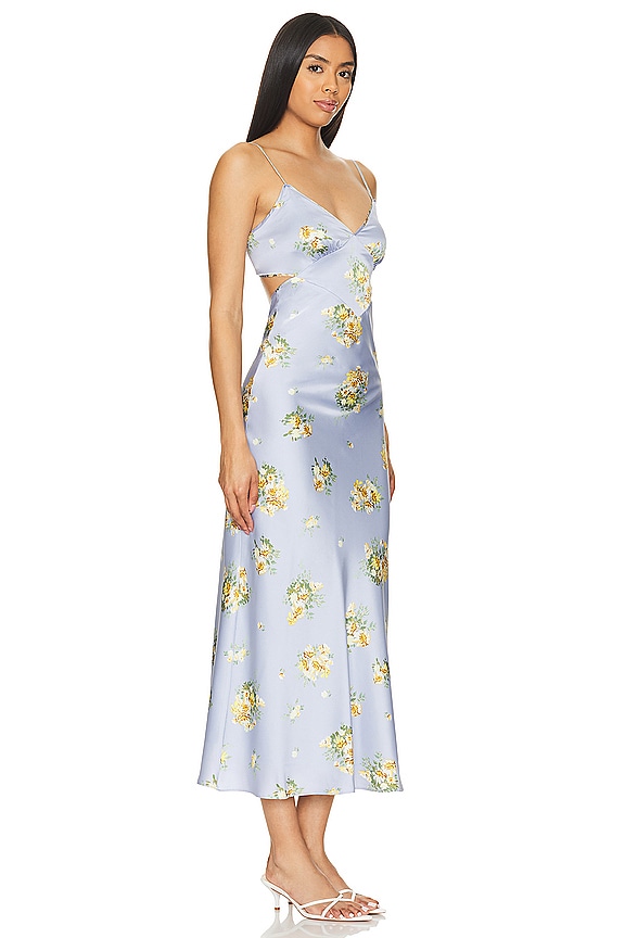 view 2 of 3 MALINDA スリップドレス in Baby Blue Floral