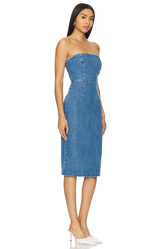 view 2 of 3 Vanda Midi Dress in Vintage Blue