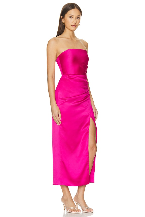 view 2 of 3 Yana Midi Dress in Fuchsia