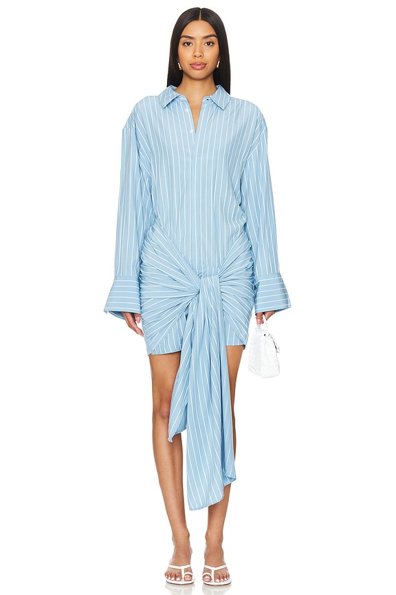 view 1 of 4 VESTIDO MALIRA SHIRT in Blue Stripe