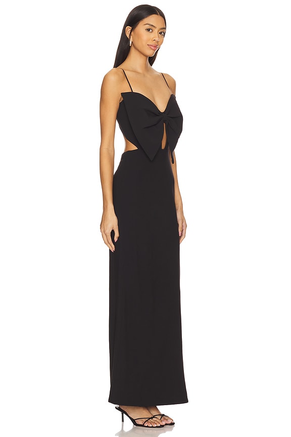 view 2 of 3 Paula Bow Maxi Dress in Black