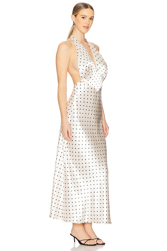 view 2 of 4 Citron Midi Dress in Ivory Spot