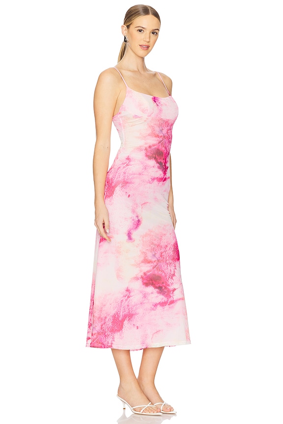 view 2 of 4 Adoni Midi Dress in Pink Tie Dye