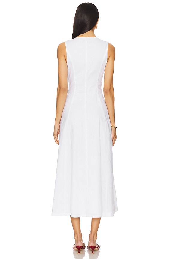 x REVOLVE Cordelia Linen Midi Dress