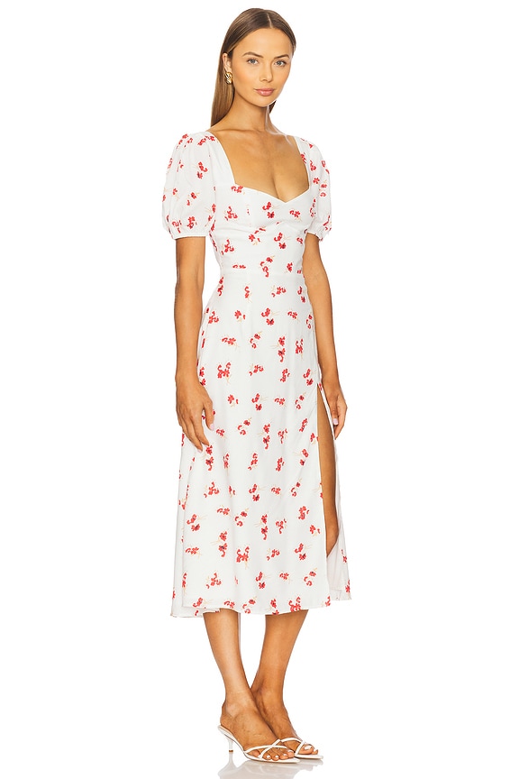 view 2 of 3 ROBE MI-LONGUE GILLIAN in Summer White Floral