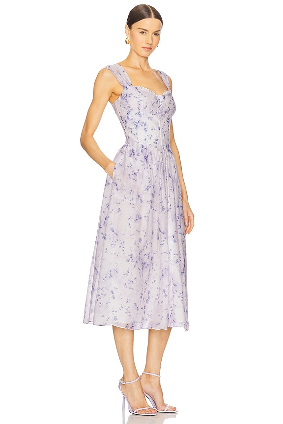 view 2 of 3 Malea Midi Dress in Blu Floral