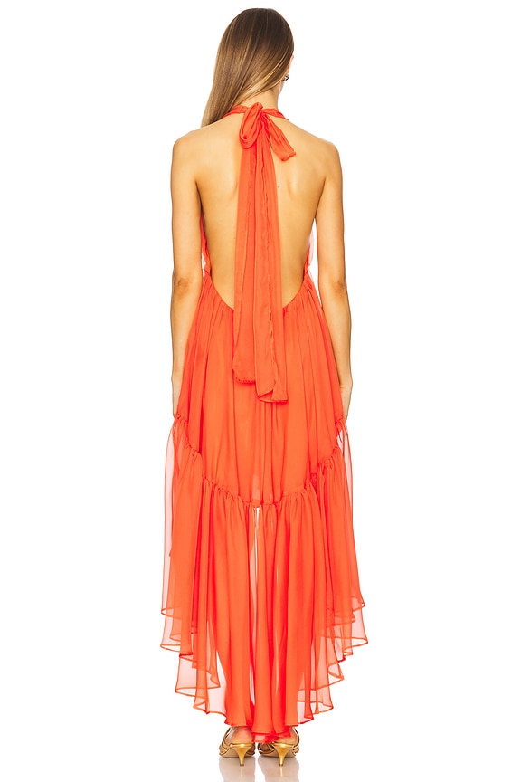 red chiffon bardot ruffle tiered dress Leona High Low in Fire Petite dresses Pick your Style:Dress Socks Only style-number: KJD524 Years after the infamous while the flowing asymmetric