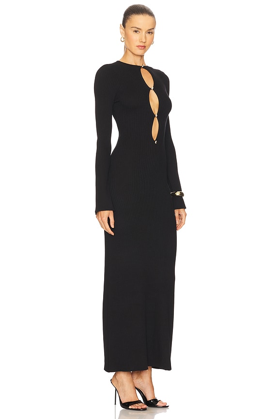 view 2 of 3 ROBE MAXI NAUTICO in Black