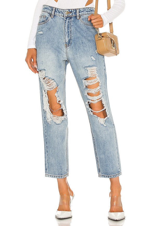 Bardot The Mum Jean in Vintage Wash | REVOLVE