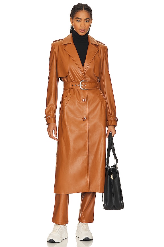 view 2 of 4 GABARDINA DE PIEL SINTÉTICA in Tan