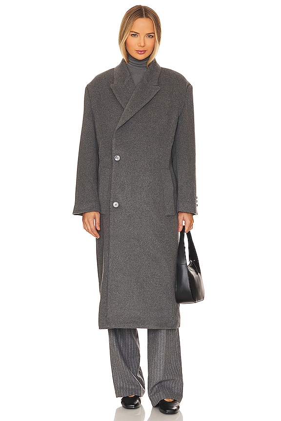 view 2 of 4 Classic Oversized Coat in Grey