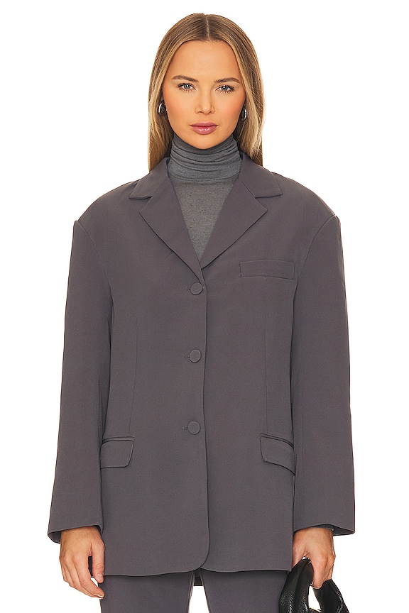 view 2 of 5 БЛЕЙЗЕР ОВЕРСАЙЗ AKIA in Charcoal