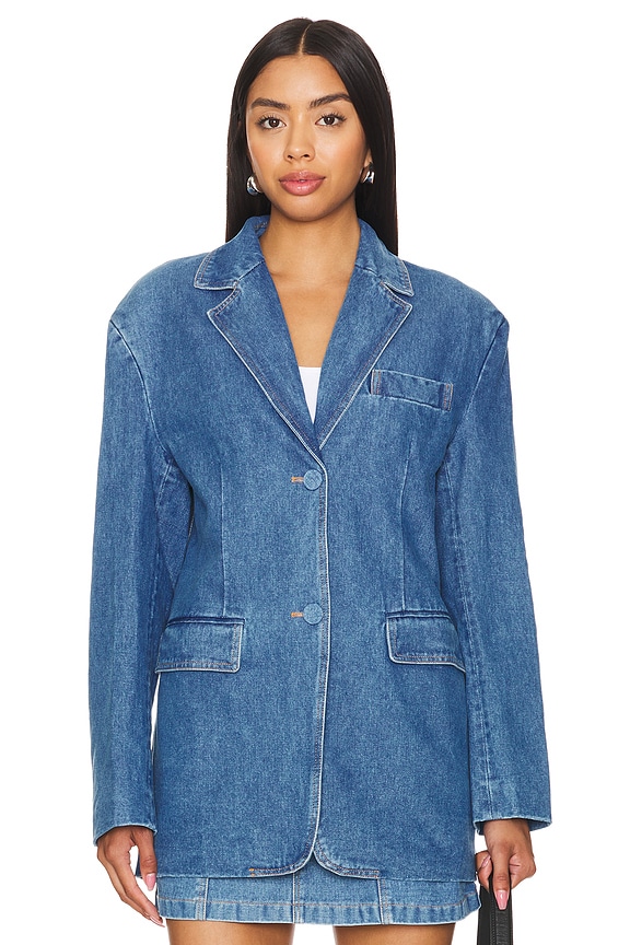 view 2 of 5 Abi Denim Oversized Blazer in Vintage