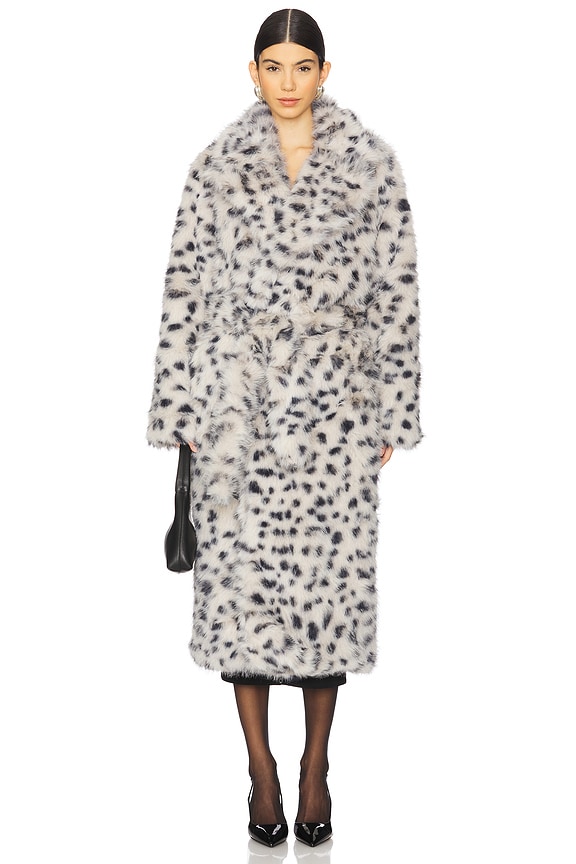 view 2 of 4 DOROTHEA フェイクファーコート in Snow Leopard