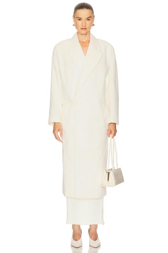 view 2 of 4 Classic Oversized Coat in Ivory
