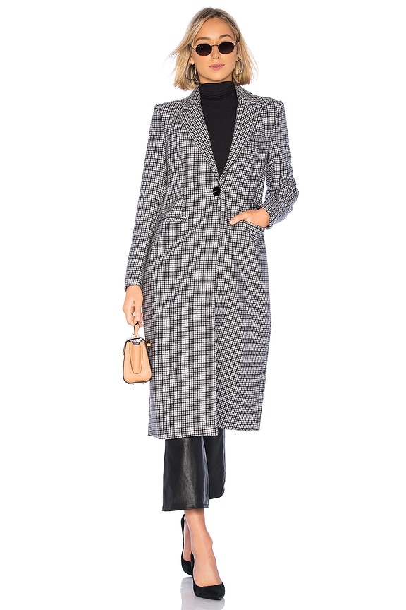 view 2 of 4 コート in Grey Houndstooth