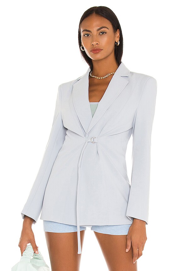 view 2 of 5 Emiliana Blazer in Dusty Blue