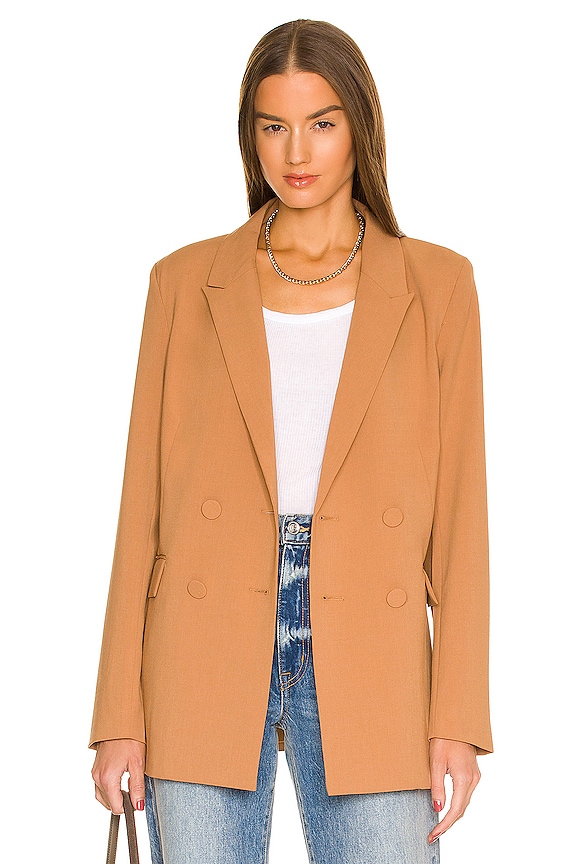 view 1 of 5 Athena Blazer in Chestnut