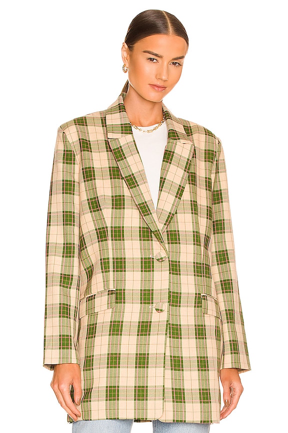 view 2 of 5 x REVOLVE Sandie Blazer Dress in Green Check