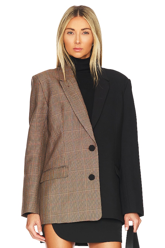 view 2 of 7 VESTE PLICED in Brown Check