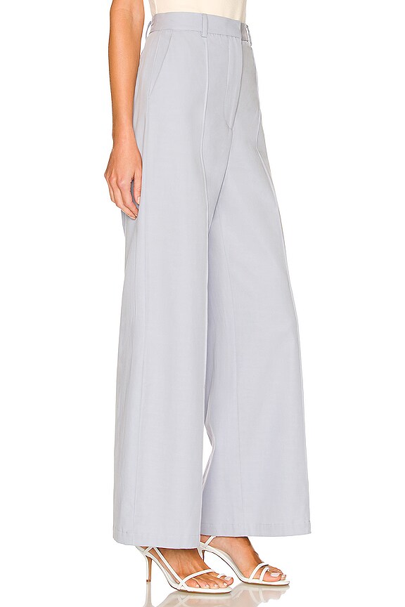 view 2 of 4 Eden Pin Tuck Pant in Light Blue