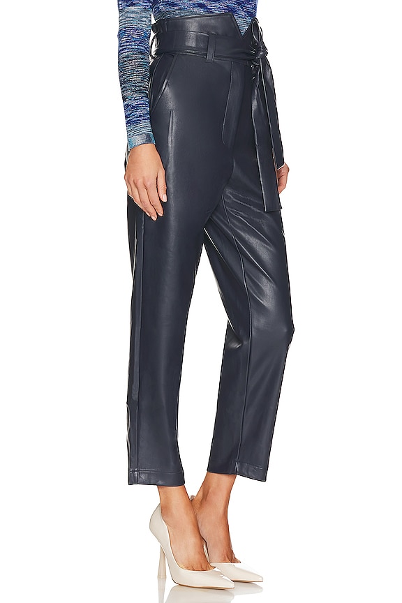 view 2 of 4 DEBBIE レザーパンツ in Navy