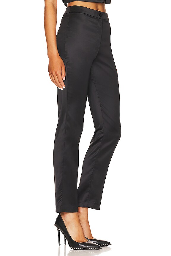 view 2 of 4 Nyah Satin Pant in Black