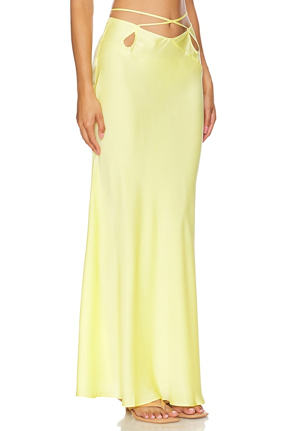 view 2 of 4 Marli Maxi Skirt in Canary Yellow