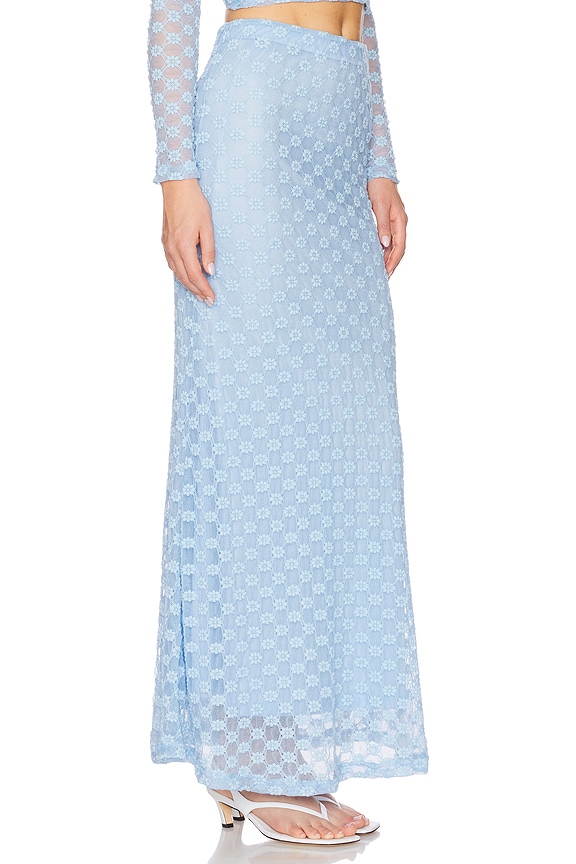 view 2 of 6 JUPE MAXI TAILLE MOYENNE ADONI in Cornflower