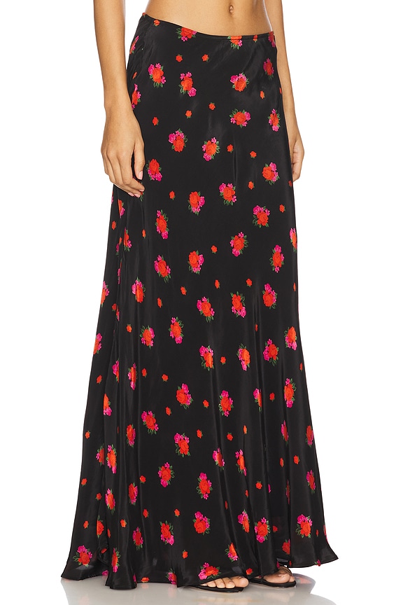 view 2 of 6 Monroe Maxi Skirt in Black Floral